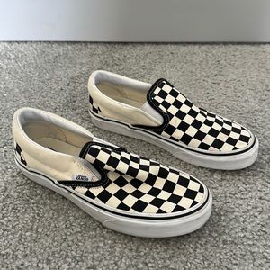 Checkered vans - women’s